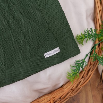 Manta de Linha Trança - Verde Militar
